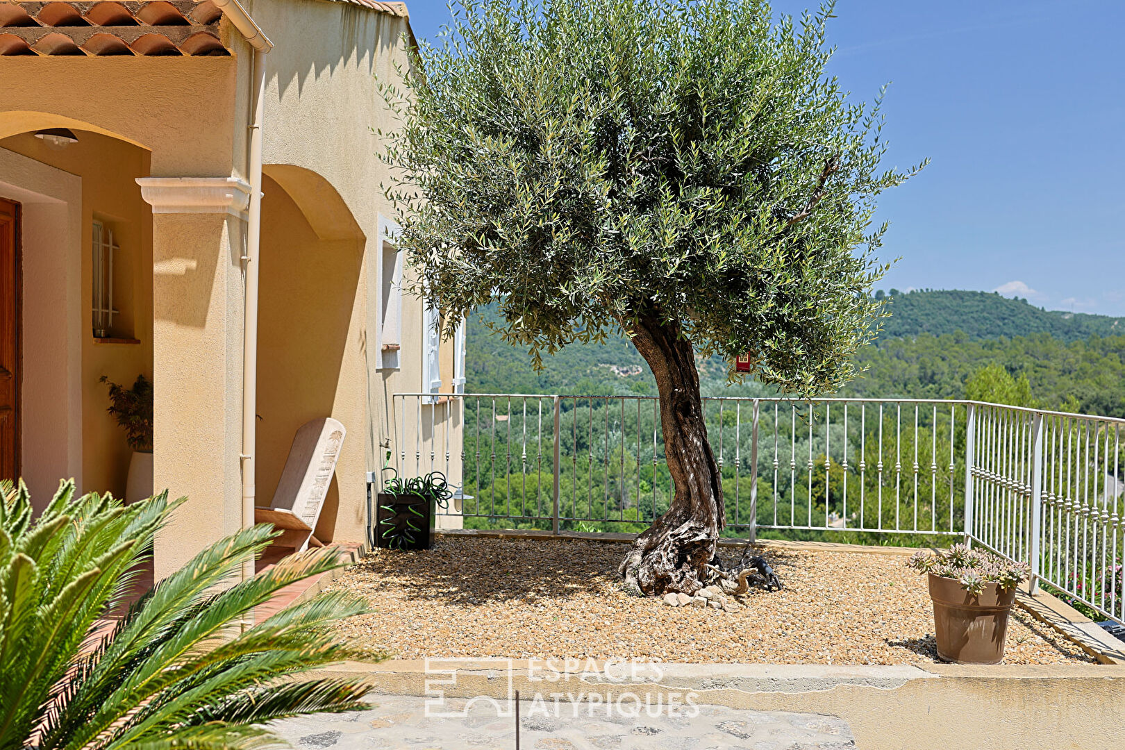 Villa of Provencal architecture in bohemian style with stunning views