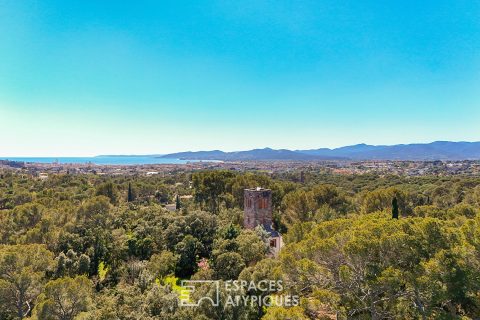 19th century watchtower in the heart of an 11 hectare estate