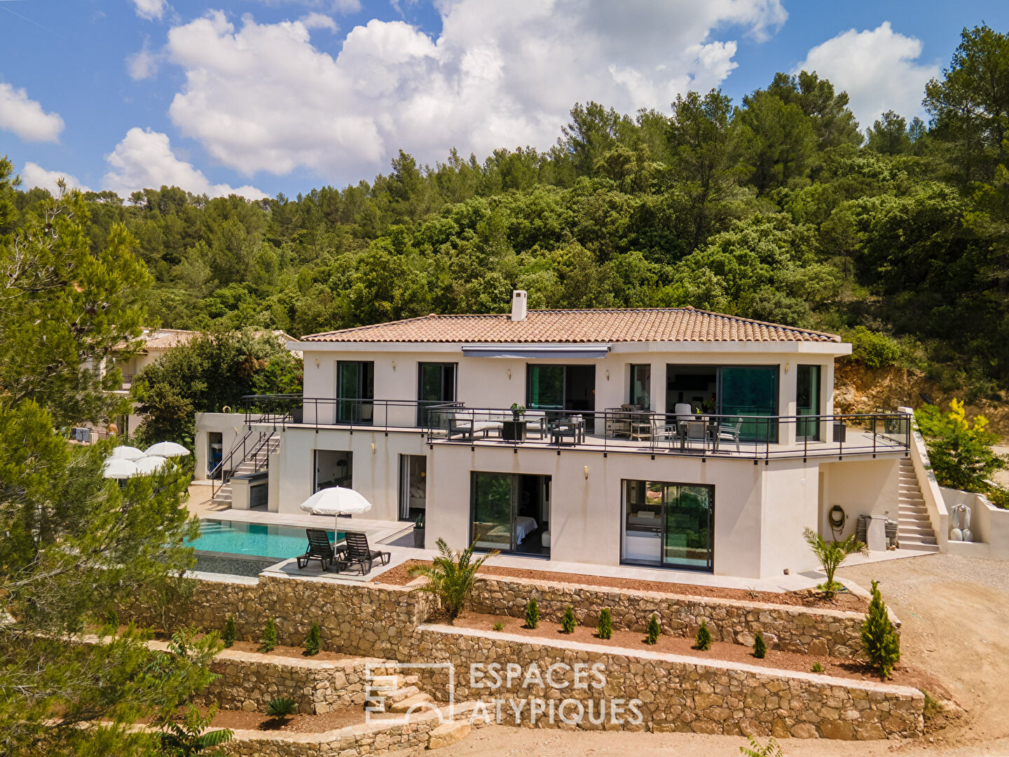 Contemporary architect villa with stunning views