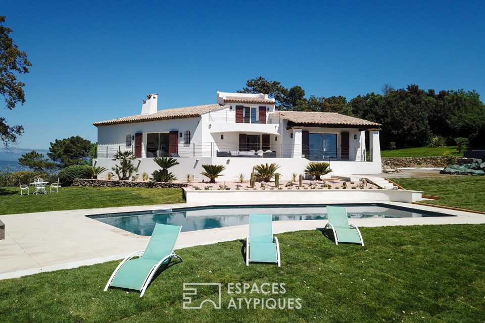 Villa de prestige, vue panoramique mer et pré-alpes