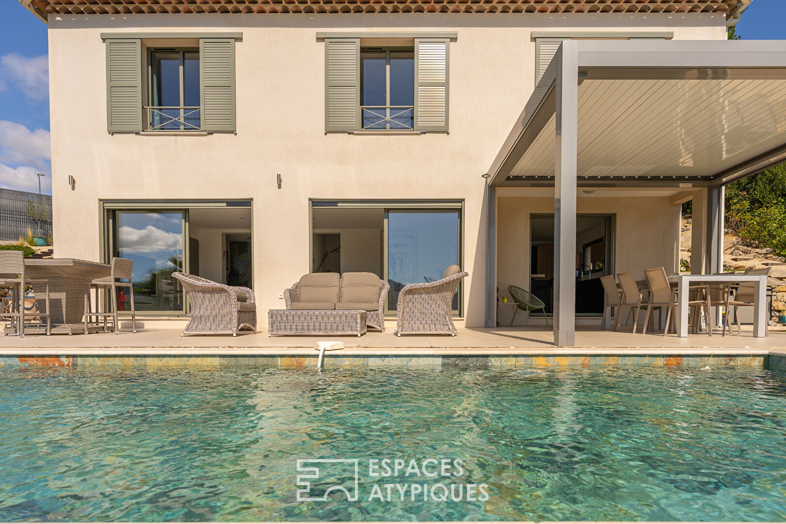 Havre de paix, villa contemporaine avec vue panoramique