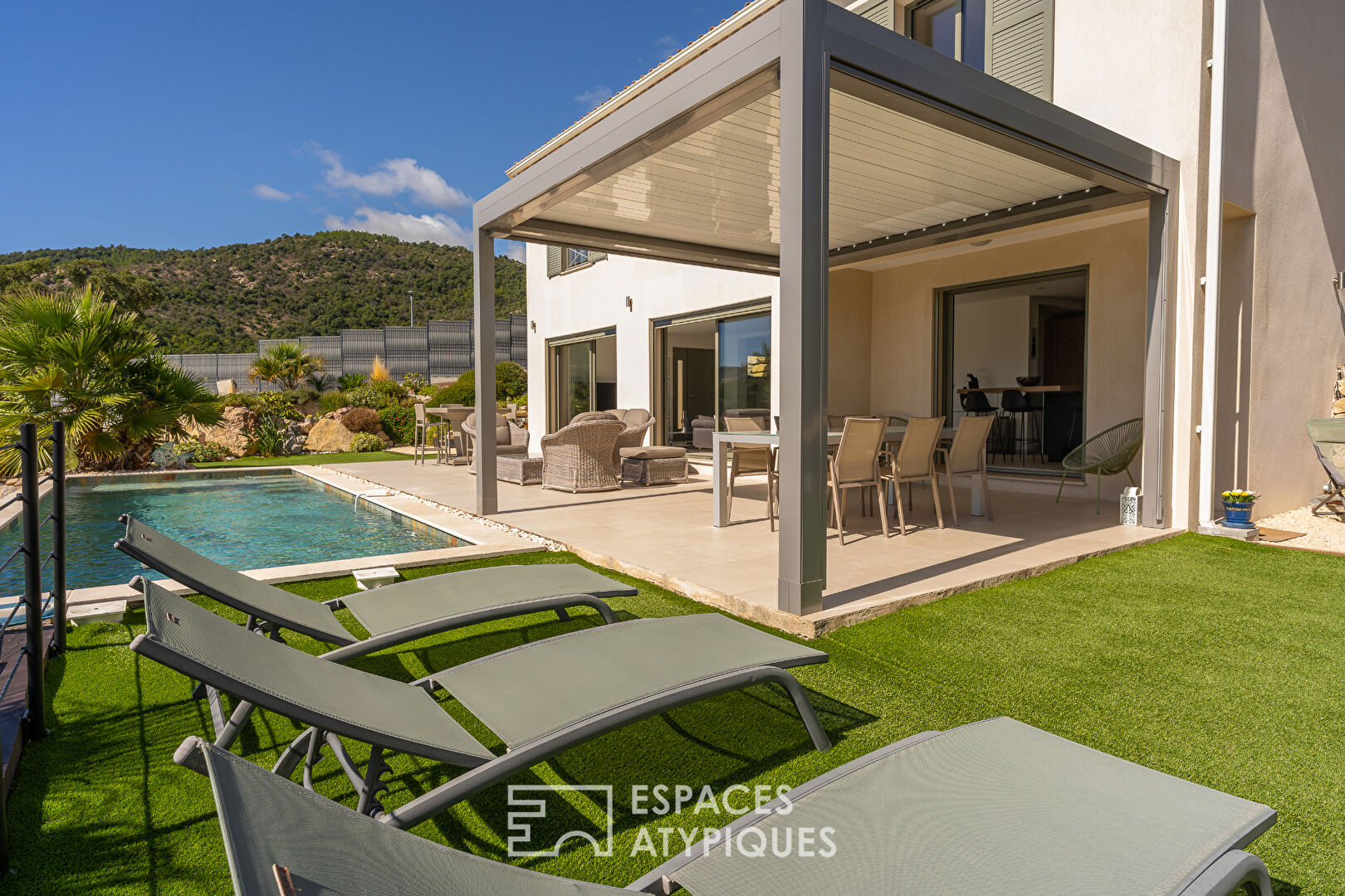 Havre de paix, villa contemporaine avec vue panoramique