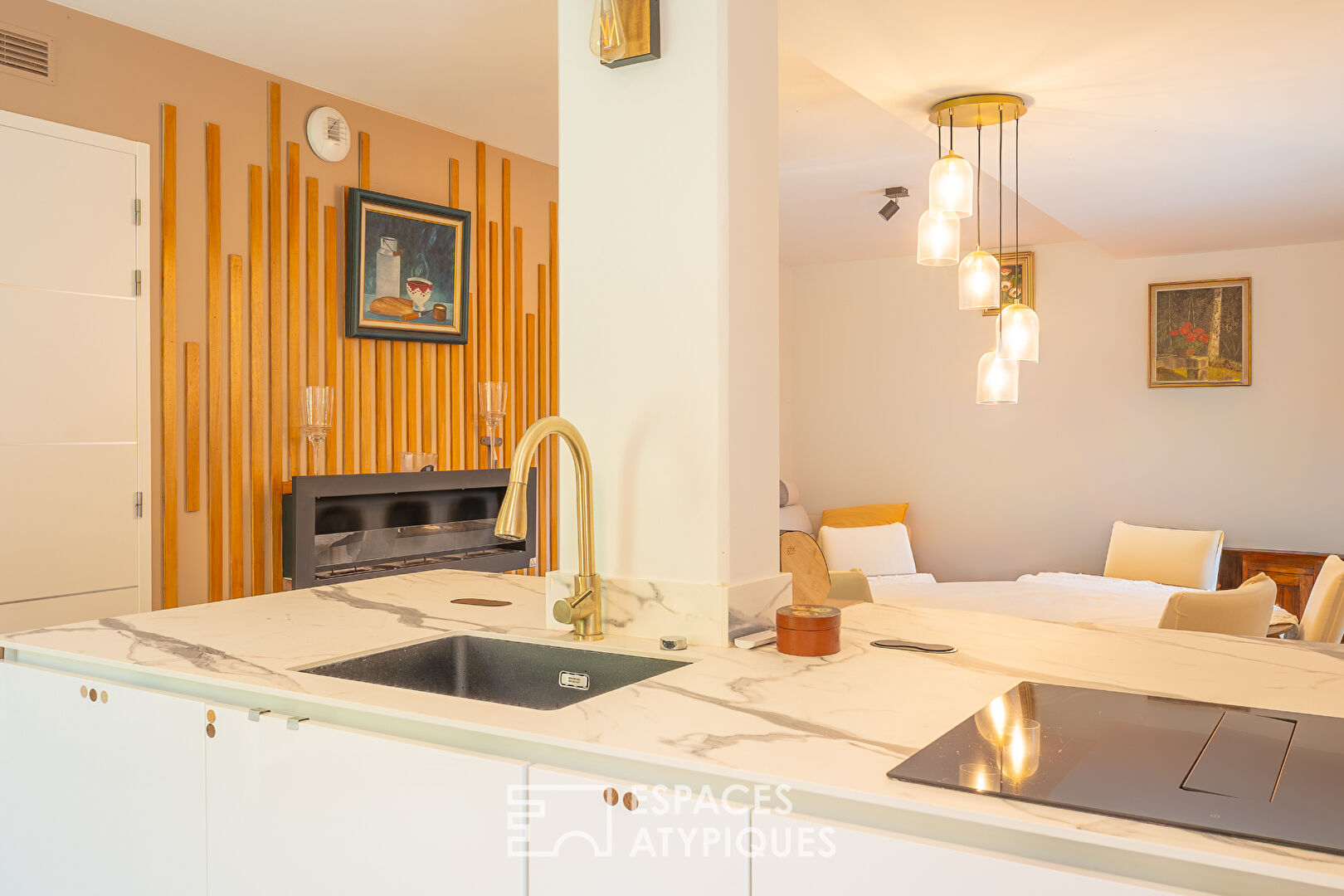 Appartement avec jardin, plage à pied, rooftop avec piscine vue mer