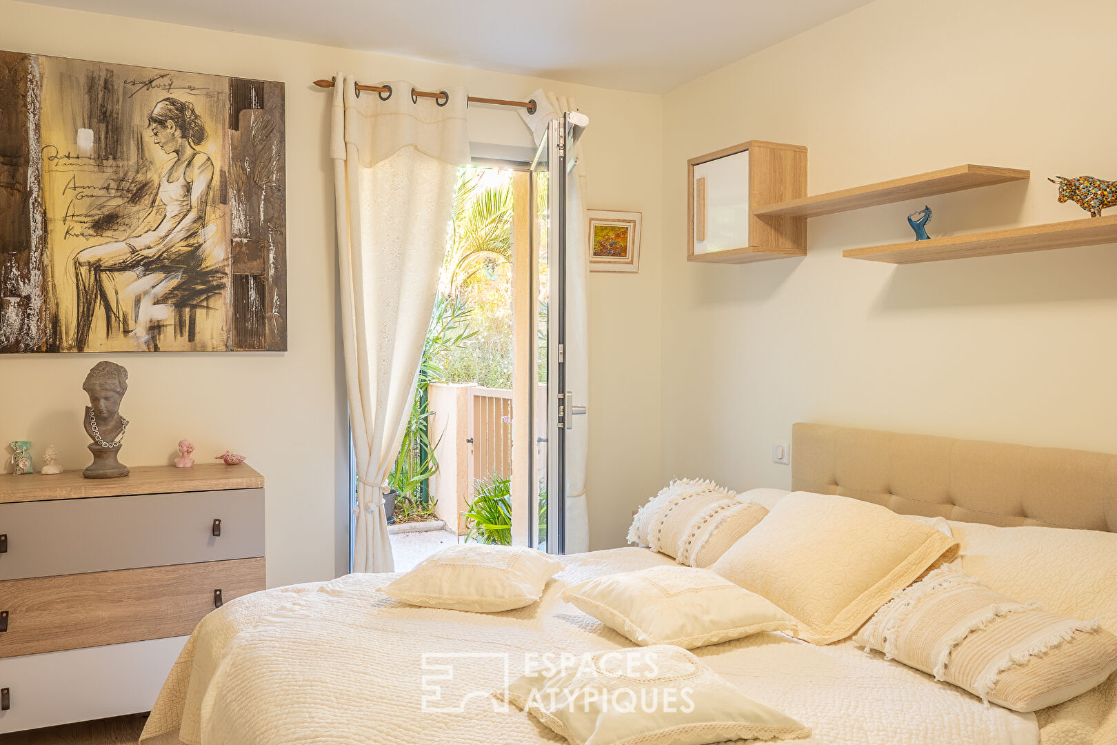 Appartement avec jardin, plage à pied, rooftop avec piscine vue mer