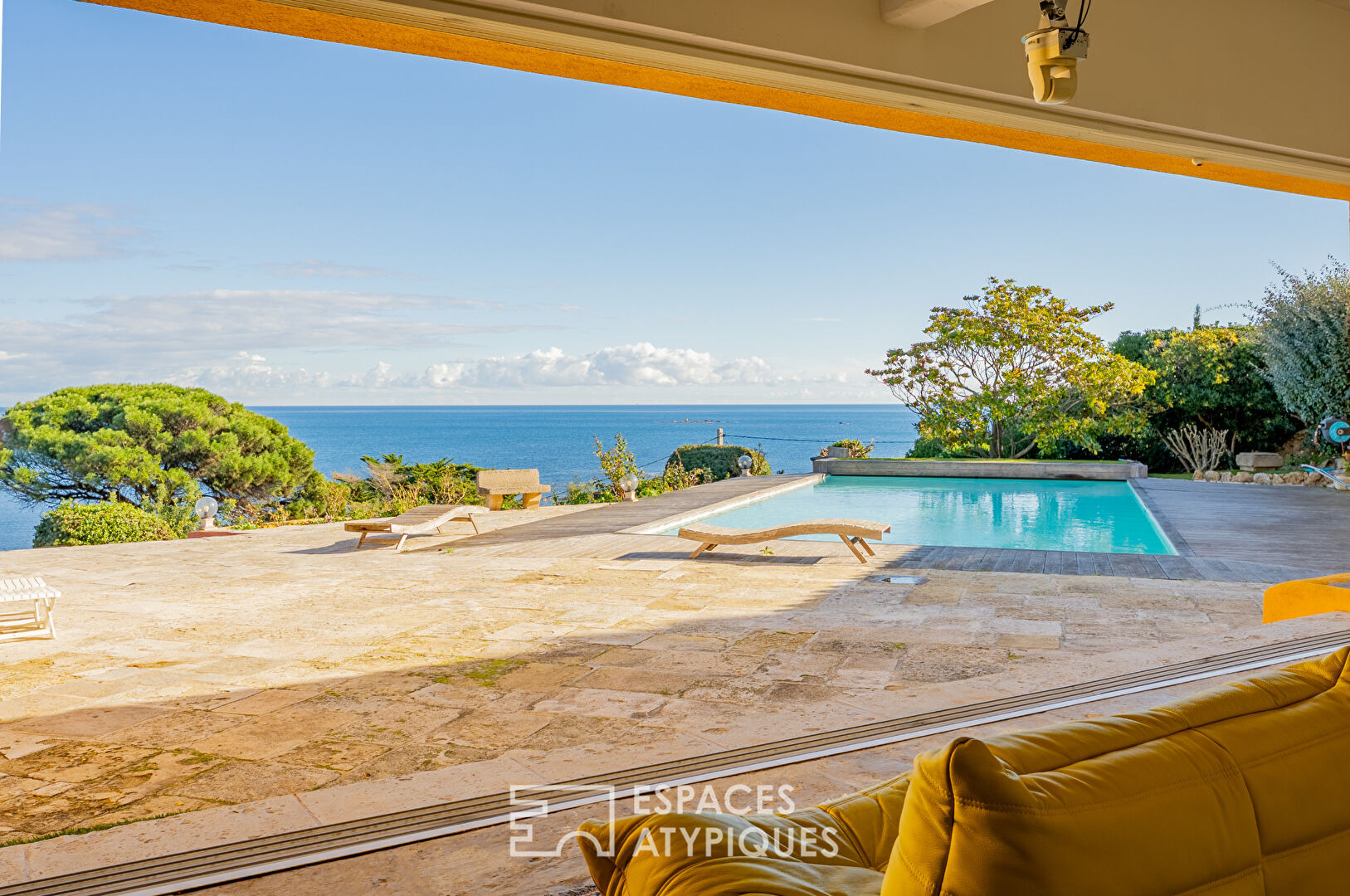 Villa Vue Mer Panoramique à La Nartelle avec Piscine et Sauna