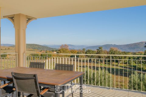 Appartement dernier étage avec vue dominante sur les vignes