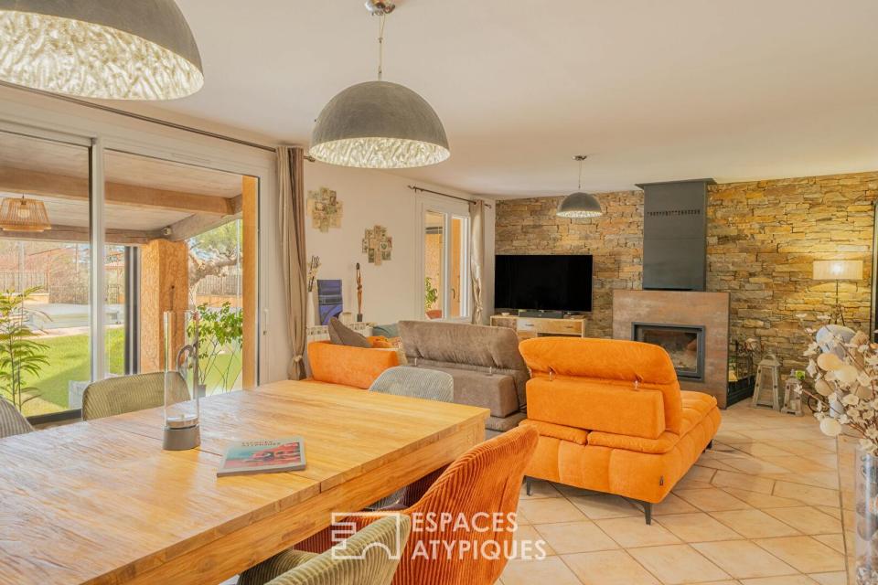 Maison provençale de plain-pied au coeur de la campagne