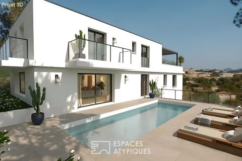 Terrain avec projet de construction Villa contemporaine