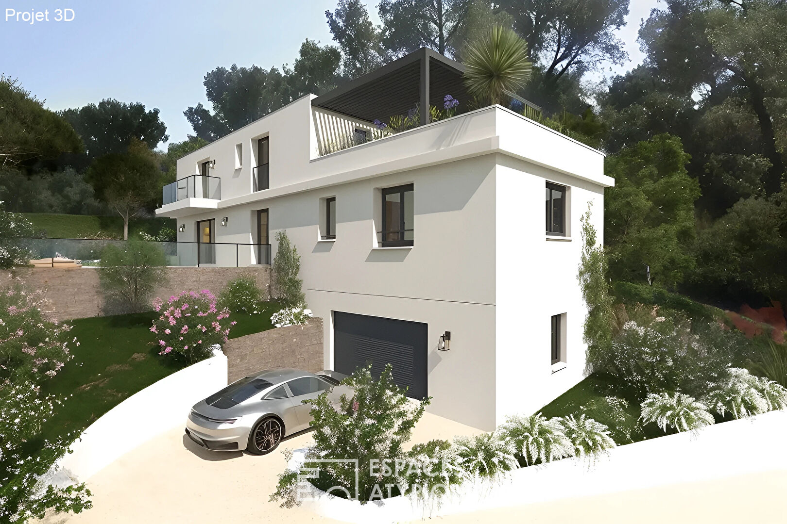 Terrain avec projet de construction Villa contemporaine