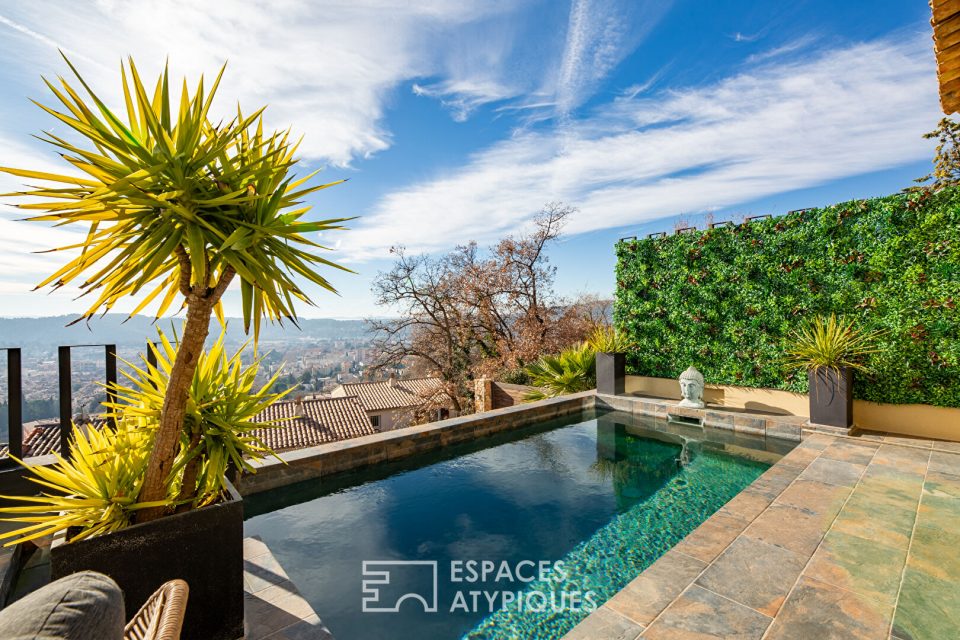 Villa d'architecte avec piscine et vue panoramique