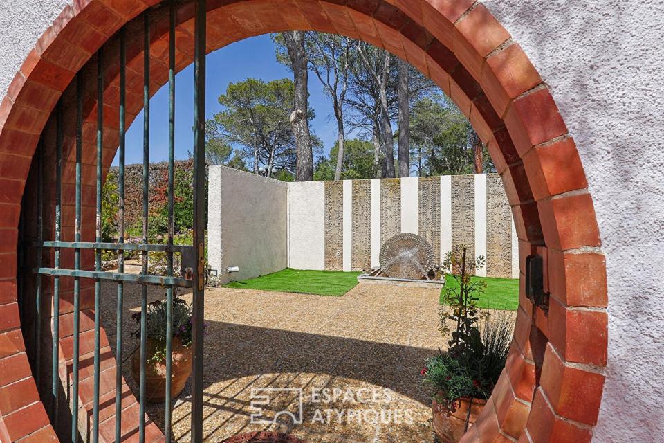 Villa d'architecte de plain-pied, appartements indépendants