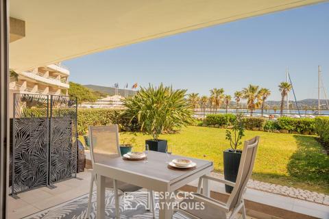 Appartement contemporain avec jardin face à la Marina