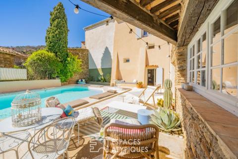 Authentique maison de village du 18e siècle réhabilitée, avec piscine