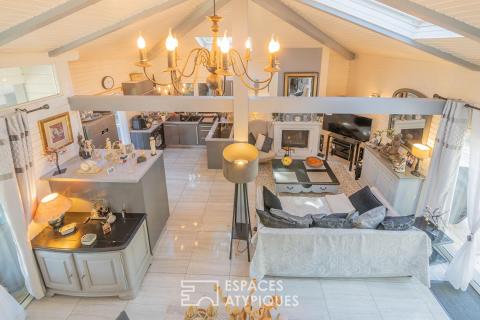 Chalet Californien avec jardin et terrasses