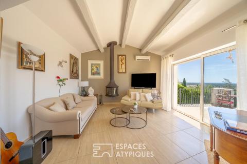Villa avec vue panoramique sur le Rocher et piscine