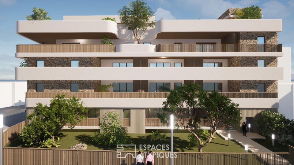 Appartement T2 en angle avec terrasse, exposition sud-ouest