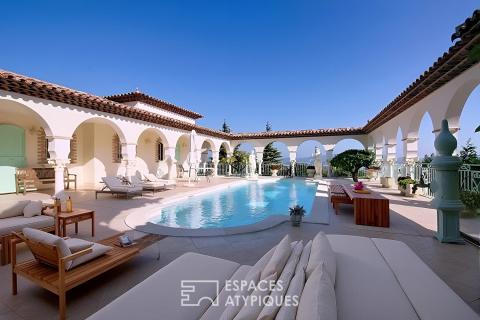 Villa esprit hacienda : volumes d&rsquo;exception et vue mer panoramique