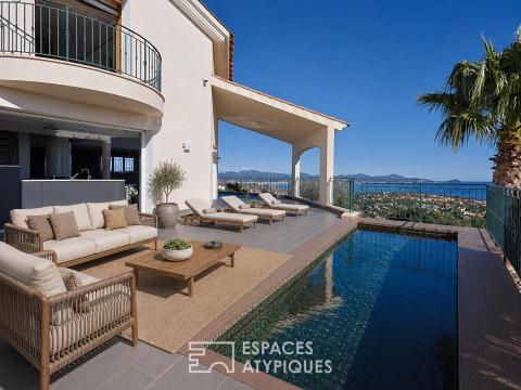 Villa contemporaine vue mer panoramique