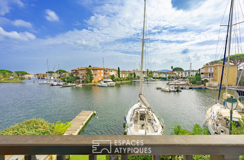 Appartement avec vue sur les canaux et amarrage privé