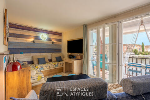 Appartement avec vue sur les canaux et amarrage privé