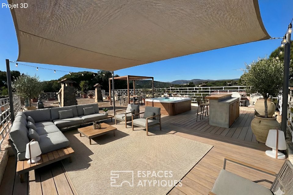 Appartement avec toit terrasse à réinventer