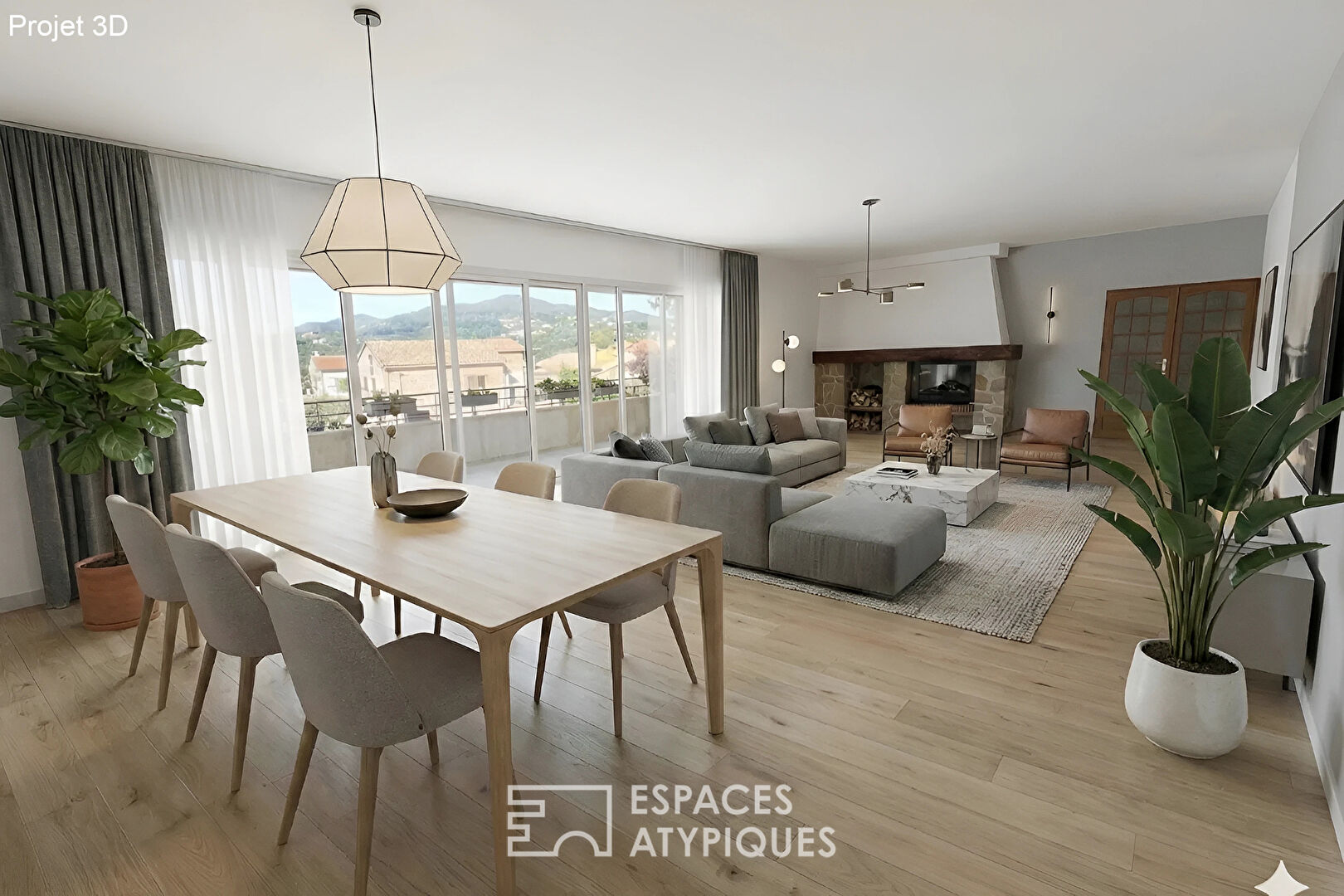 Appartement avec toit terrasse à réinventer