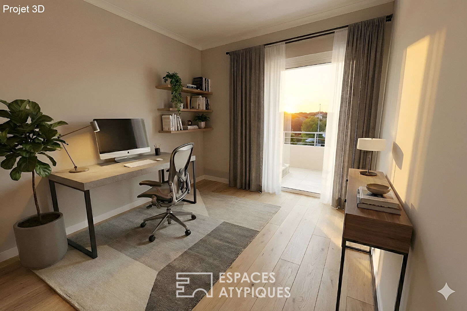 Appartement avec toit terrasse à réinventer