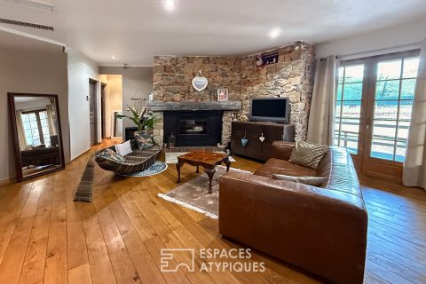 Single-story house with a ranch feel