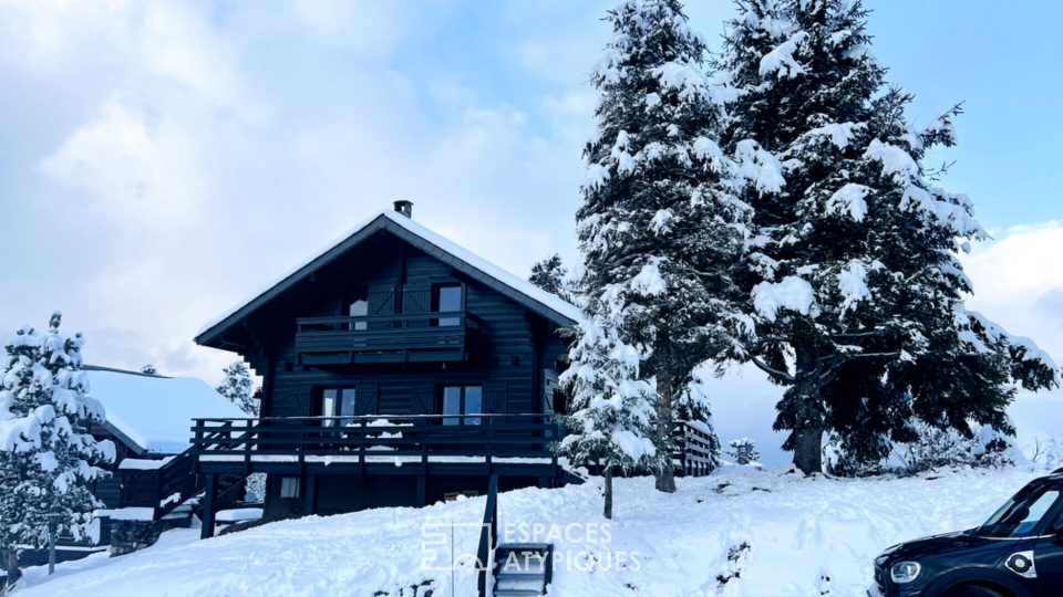 Chalet avec vue exceptionnelle dans les Pyrénnees ariégeoise à Guzet