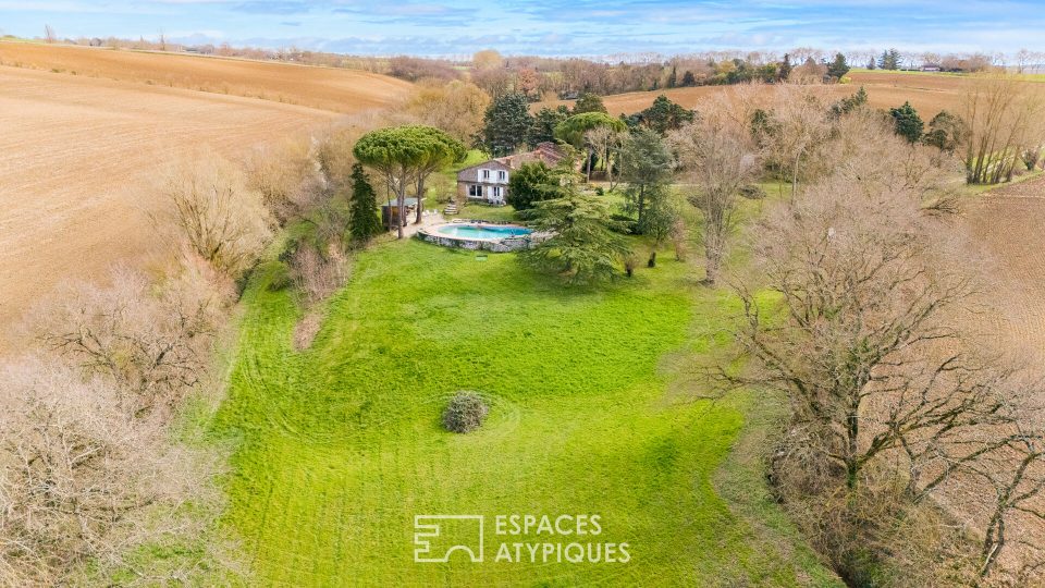 Métairie rénovée au coeur d'un parc de 2 hectares