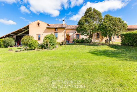 Old farmhouse with views of the Pyrenees, nestled in the heart of the countryside