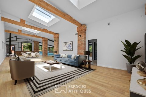 Corps de ferme rénové avec piscine à proximité de Blagnac
