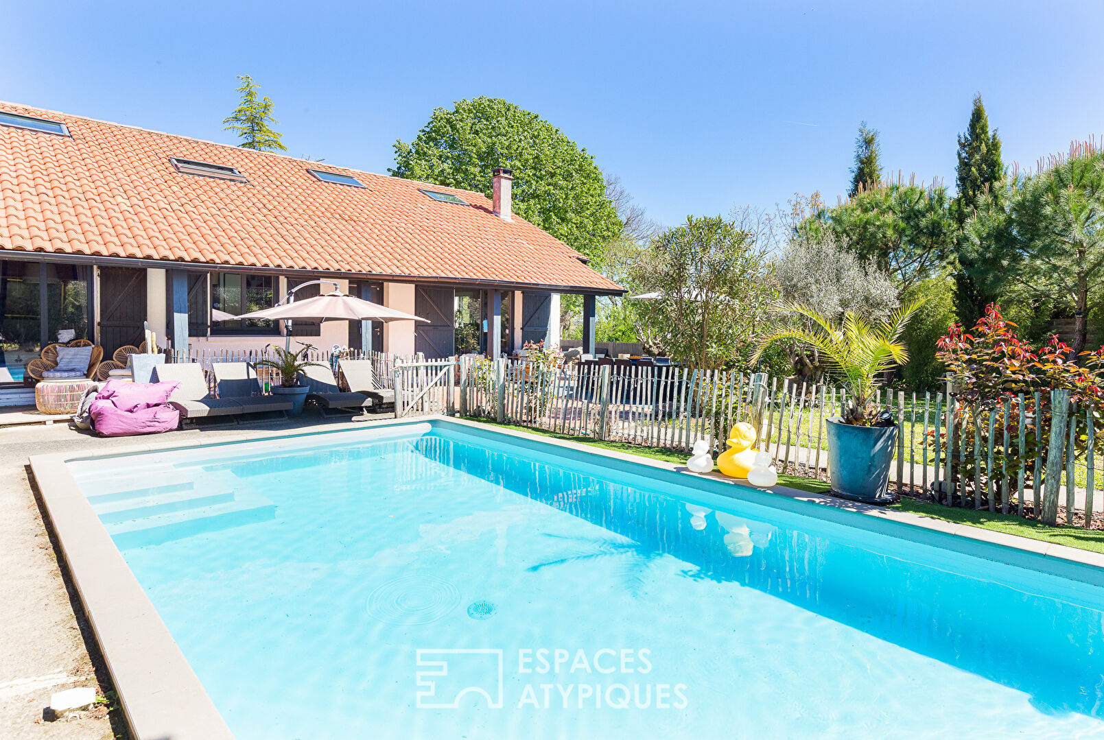 Maison de caractère rénovée avec jardin paysagé et piscine à Pin-Balma