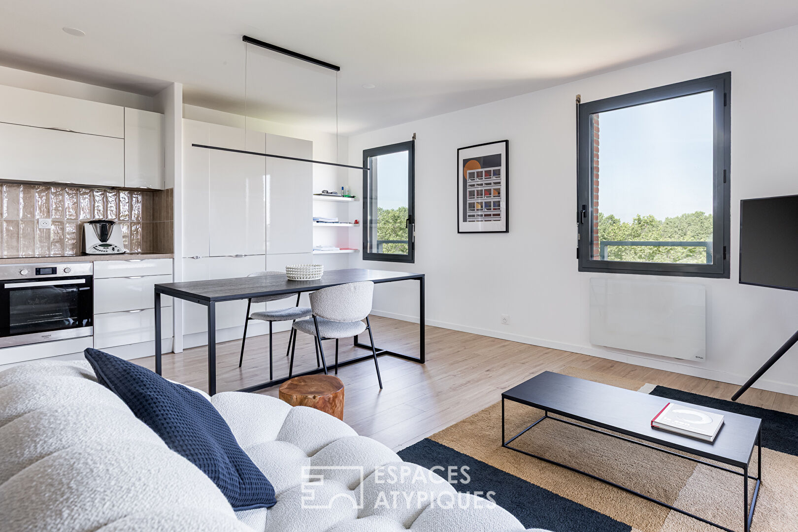 Appartement rénové par un architecte avec terrasse et vue Garonne