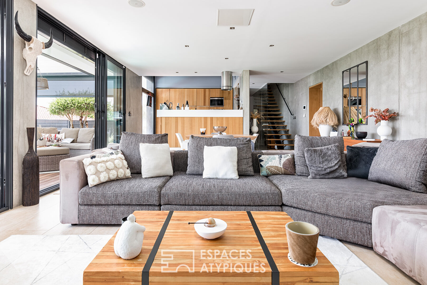 Contemporaine avec vue Pyrénées à Castelnau-d’Estrétefonds