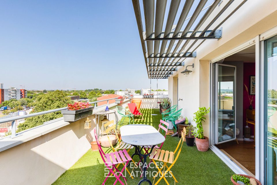 Appartement  et son toit terrasse à Toulouse