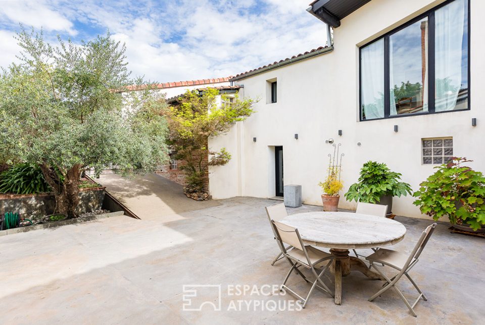 Ancien fournil du XIXème siècles réhabilité en maison de ville à  Cornebarrieu