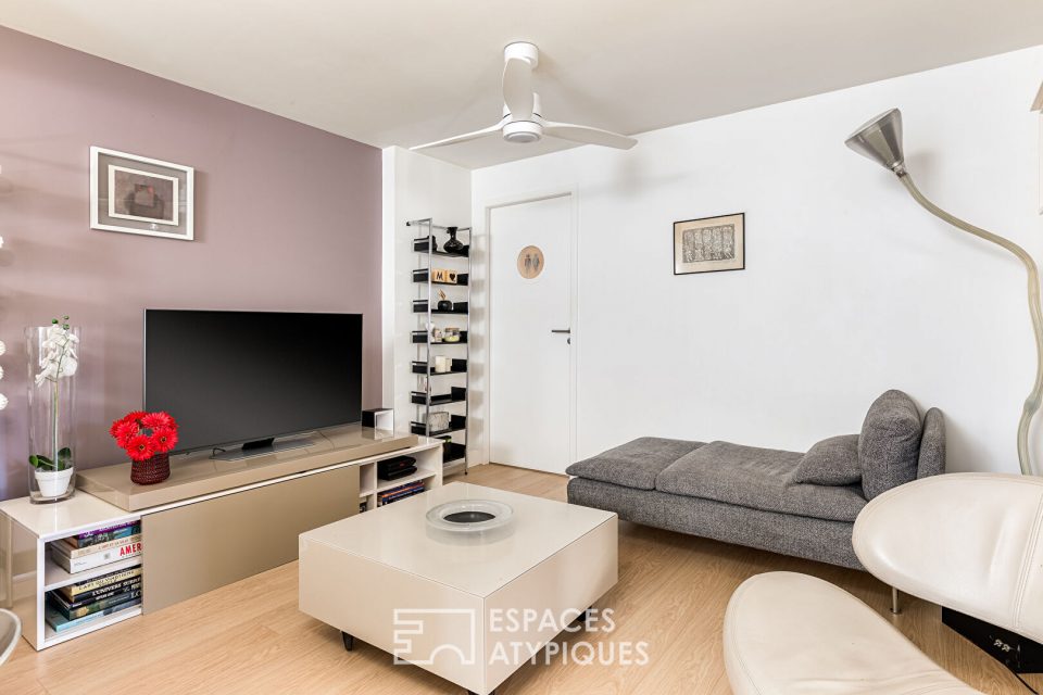 Appartement rénové en contemporain dans une toulousaine à Purpan