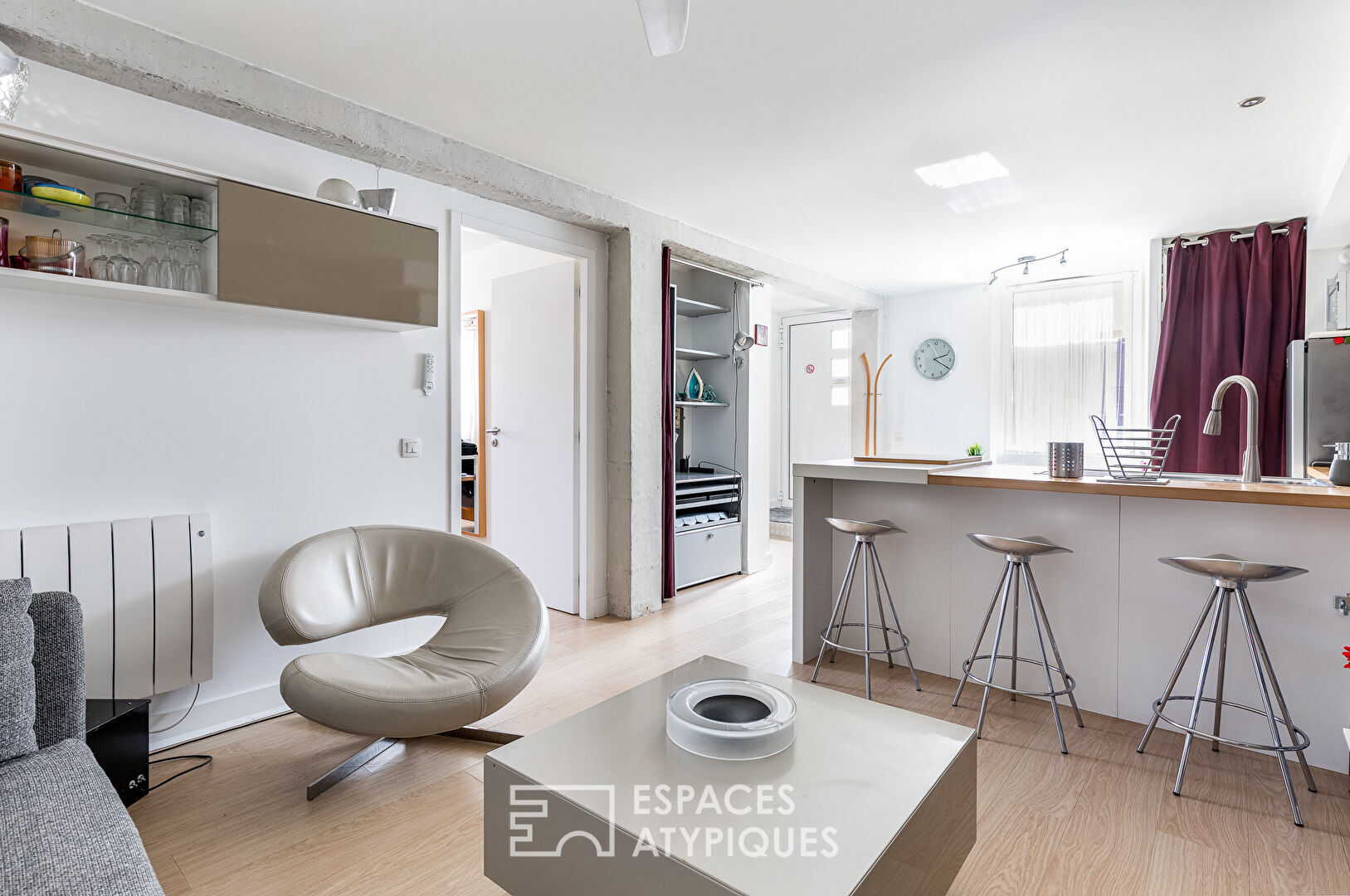 Appartement rénové en contemporain dans une toulousaine à Purpan