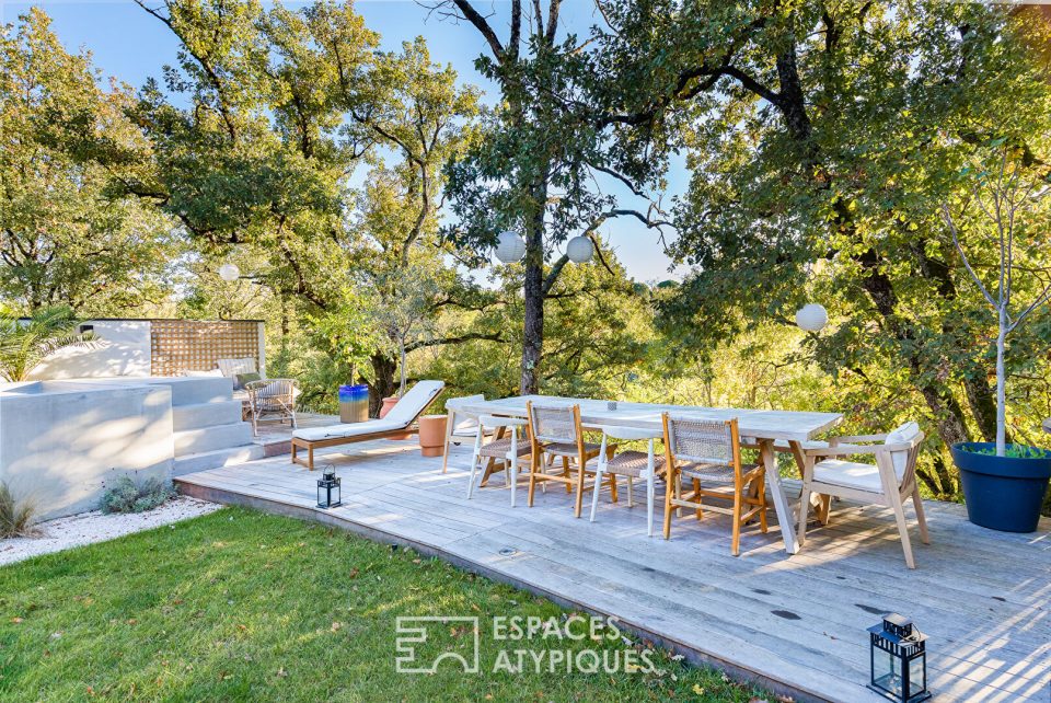 Maison contemporaine avec vue panoramique à Vieille-Toulouse