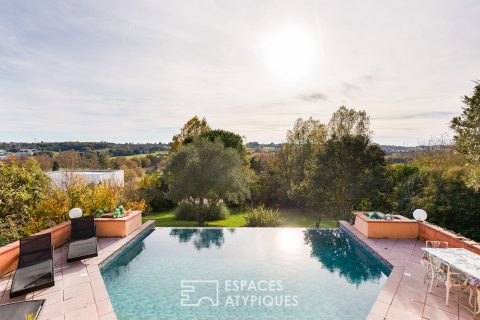 Maison d’architecte avec dépendance et piscine à Beaupuy