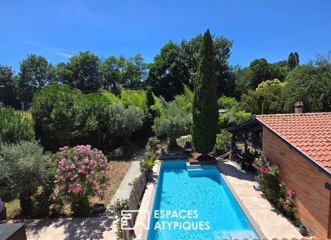 Maison familiale avec jardins en terrasses et piscine Toulouse Est