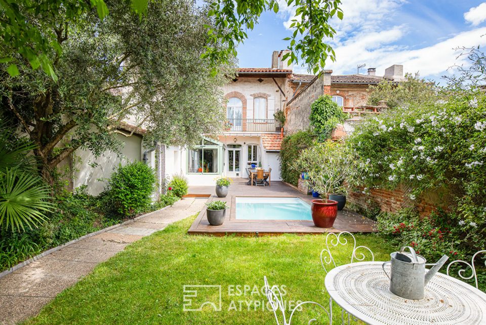 Maison de caractère au centre-ville de Grenade avec jardin et piscine