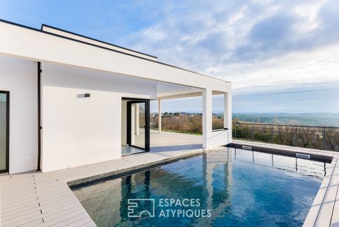 Maison contemporaine avec vue unique à Nailloux
