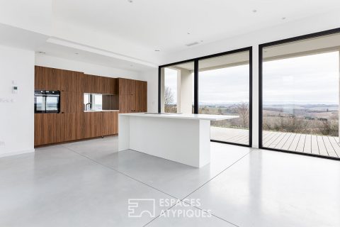 Maison contemporaine avec vue unique à Nailloux