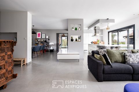 Villa contemporaine avec piscine à Mondonville