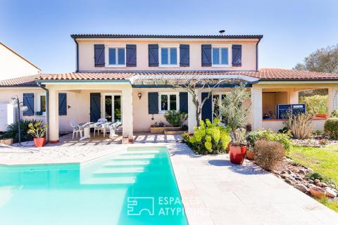 Maison familiale au calme absolu avec jardin et piscine à Beauzelle