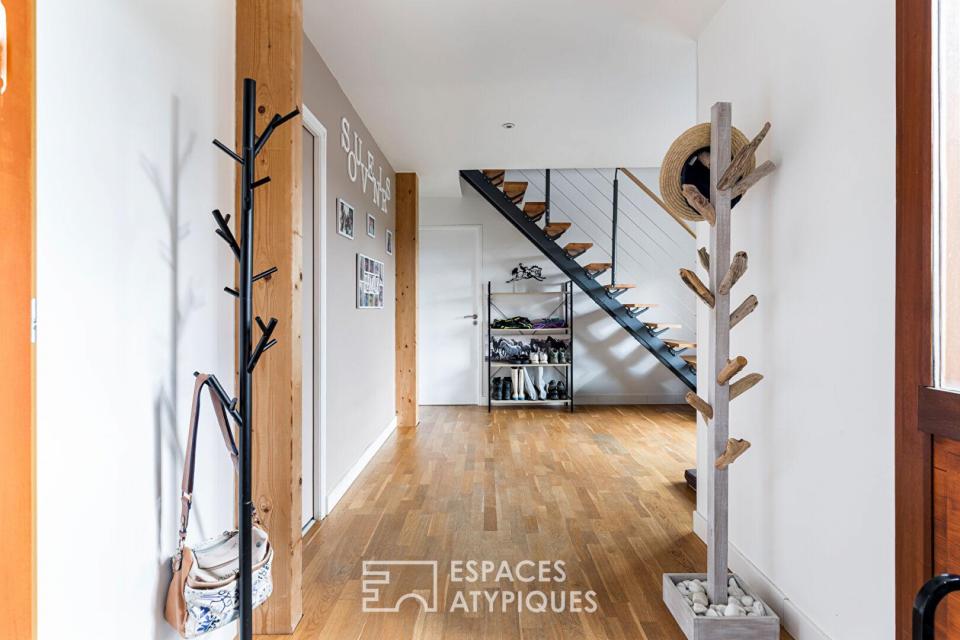 Maison contemporaine en bois avec vue entre Auch et Toulouse