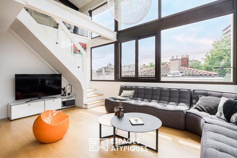 Loft avec vue panoramique sur les toits de Toulouse
