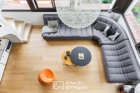 Loft avec vue panoramique sur les toits de Toulouse